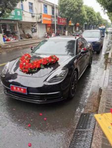 Suzhou Porsche Panamera and bmw